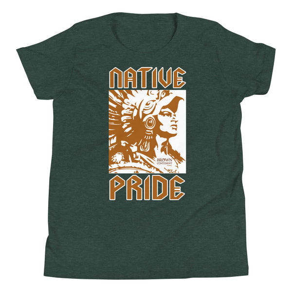Cuauhtemoc Native Pride Kids T-shirt Dark